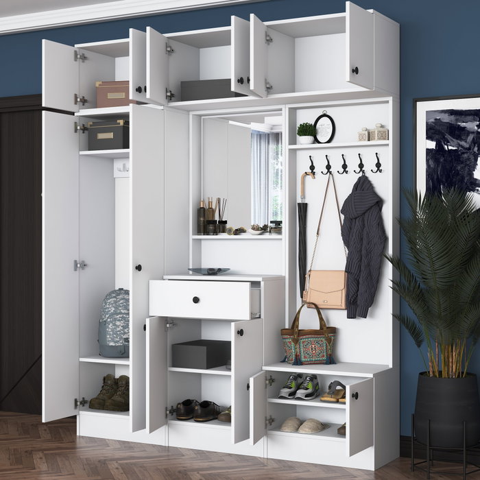 Hanah Home EA108 - 2570 Soporte de pasillo Blanco Hanah Home EA108 - 2570 Soporte de pasillo Blanco